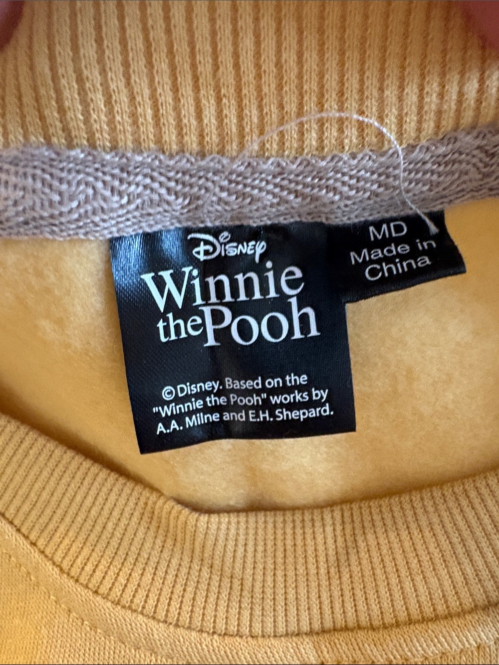 Winnie the Pooh Character Graphic Sweatshirt - Mustard Yellow - Picture 2 of 4
